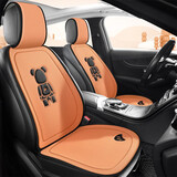 卓诗图新款大众polo朗逸宝来迈腾探歌速腾汽车座套半包四季通用坐垫 活力橙五座标准板