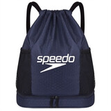 速比涛（Speedo）Speedo游泳包干湿分离双肩包防水束口收纳包大容量便携泳包 新款深蓝色