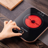 顶壶deskpot 超薄静音电陶炉煮茶器专用茶炉茶具电陶炉煮茶炉升降内胆泡茶煮茶器迷你小陶炉 DH-91T电陶炉1000W胡桃木纹