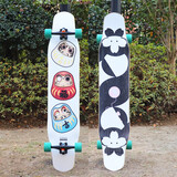 BARBE UE LONGBOARD燃烧冰长板男生女生刷街代步公路滑板初学者专业板长板滑板舞板 三代 福运达摩 绿轮