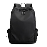 途尊 2021双肩包男士背包大容量旅行时尚潮流休闲电脑包高中初中大学生书包 黑色