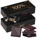 其妙每日纯黑巧克力100%纯可可脂苦巧克力网红健身食品办公室零食 58%可可【甜苦适中】 盒装 120g