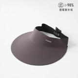 目丸儿童帽子夏季男童防晒帽太阳帽男宝空顶帽女童遮阳帽宝宝户外凉帽 灰色 深一体无痕帽