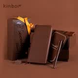 kinbor巧克力手帐本周计划礼盒套装笔记本子女生日送礼(钢笔冰箱贴便签卡片信封)DT56033新年情人节礼物