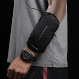 易旅 跑步手机袋手机臂包运动臂套手机包男士通用手腕包手拿手腕手臂包 黑色