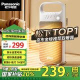 松下（Panasonic）【超级单品】暖风机/取暖器家用/办公室电暖器/便携台式电暖气浴室速热电暖风烤火炉DS-PF2027CW