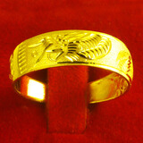 千影珠宝黄金戒指男女款9999足金龙凤戒情侣对戒真金龙戒凤纹结婚首饰 龙纹 约6.76-6.9g(含工费20)