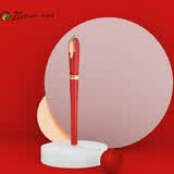 毕加索（pimio）钢笔 签字笔 财务特细0.38mm 男女生日礼物 商务办公礼品 成人学生练字艾琳系列986嫣红
