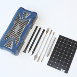 钰沛55合1进口S2钢螺丝刀套装 手机笔记本台式机电脑眼镜手表相机无人机小电器家用维修拆机工具 南旗55合1+3金属3塑料拆机棒+小手柄+磁性板