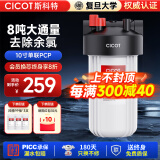 cicot斯科特净水器大白瓶前置过滤器家用全屋管道入户自来水过滤大流量净水器 大白瓶10寸单联PCP【去除余氯】