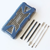 钰沛55合1进口S2钢螺丝刀套装 手机笔记本台式机电脑眼镜手表相机无人机小电器家用维修拆机工具 南旗55合1+3金属3塑料拆机棒