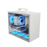 小喆优品小喆C2P/C2/C2M全铝合金MATX/ITX主板ATX电源240水冷侧透迷你电脑主机台式小机箱 小喆C2 白色
