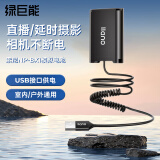 绿巨能（llano）索尼NP-BX1相机假电池zv-1模拟假电池Sony黑卡rx100m7/M6/M5/Vlog相机直播外接电源USB接口供电