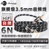 JIB德国蟒蛇 高端发烧级3.5mm音频线AUX公对公线 适用手机笔记本电脑投影仪音响回音壁线BEB-2008-1米