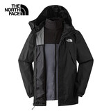北面（The North Face）三合一冲锋衣男软壳内胆户外运动防水保暖外套24冬季新品|89B1 8UR XXL /185/116