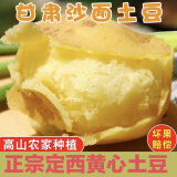 甘肃定西沙面粉糯新鲜土豆5/9斤农家自种蔬菜土豆马铃薯黄心沙面 黄皮黄心 9斤小土豆(带箱)