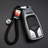 热鹰适用奥迪钥匙套新A4L A5 Q5L老Q7 TTS高档车钥匙壳扣包个性保护套