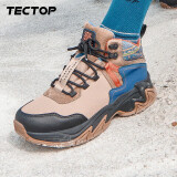 探拓(TECTOP)登山鞋 舒适运动鞋 拼色时尚休闲鞋57TB 男款亚麻灰40