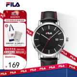 斐乐（FILA）手表男款针扣式皮革表带男士时尚运动石英学生手表 FLM38-793-001