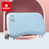 巴布豆儿童枕头婴儿安抚豆豆枕新生儿宝宝记忆枕6个月以上1-3岁四季通用 蓝色40*24*3cm【四季豆豆枕】