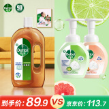 滴露消毒液750ml+滴露抑菌泡沫洗手液250ml*2瓶