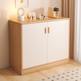 佳家林（JIAJIALIN） 实木餐边柜家用碗筷柜现代简易餐厅餐柜简约餐厅储物柜子 【双门】松木色80*40*100cm