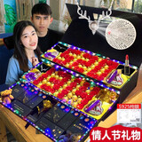 月桐七夕情人节礼物巧克力礼盒装生日送女朋友女生浪漫表白老婆 三层手链项链口红（银925）
