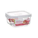 乐扣乐扣（LOCK&LOCK） 玻璃保鲜盒耐热微波炉烤箱高硼硅玻璃套装组合装8件套 500ml【方形单个】