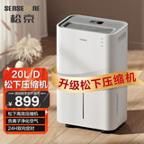 松京（SenseGene）除湿机/抽湿机  除湿量20L/天 家用地下室吸湿器 干燥机干衣净化  DK02