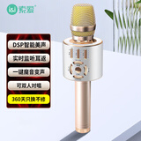 索爱（soaiy）MC25无线k歌手机麦克风话筒录音主播声卡套装唱歌神器音响一体无线蓝牙家庭ktv 香槟金