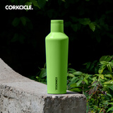 CORKCICLE.保温杯男女士学生高颜值大容量车载不锈钢保冷保冰水杯子新年礼物 草绿色475ml