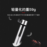 永久铝合金打气筒山地自行车便携篮球玩具通用抽拉式迷你简易充气泵 便捷气筒-银色