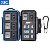 JJC 相机存储卡盒 收纳卡包 记忆短棒 SD TF CF SXS XQD SIM手机卡 内存卡保护盒微单单反卡盒 8张SD卡+8张TF卡+7张手机卡