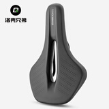 洛克兄弟自行车坐垫鞍座山地车公路车座垫舒适竞赛骑行单车配件 黑色运动舒适坐垫 中空透气