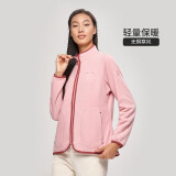 诺诗兰（NORTHLAND）绒外套男女士户外运动防风轻量保暖立领情侣款抓绒衣外套GF085X03 蕾粉色 160