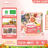 伴宝乐（Babybio）婴幼儿有机果泥 苹果草莓蓝莓口味 整盒装4*90g 法国原装进口