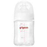 贝亲（Pigeon）玻璃奶瓶宽口径防胀气160ml S号奶嘴 1月+ AA186 