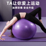 杜威克瑜伽球加厚防滑弹力成人健身球专业平衡核心训练 紫色55cm
