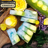 卡莎灡进口手工精油皂100克洁面沐浴洗脸澡香皂男女香氛皂留香香皂 玫瑰皂100克【玫瑰俪莎香型】