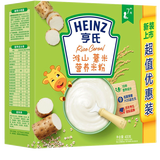 亨氏米粉婴儿米糊地球高铁宝宝营养辅食400g(6-36月适用) 淮山薏米米粉 400g*1盒