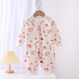 温小影春秋纯棉无骨婴儿连体哈衣新生儿男女宝宝0-1岁宝宝哈衣爬服睡衣 大吉大利无骨纯棉连体 59cm (6-11斤内合适)