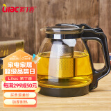 紫丁香泡茶壶 耐热玻璃泡花茶壶加厚茶水分离壶带防撞底托大容量2.18L