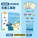 莎林SAALIN 儿童磁性数独早教棋桌游数学思维逻辑训练玩具儿童节礼物 【5岁+】交通工具（5宫格数独）