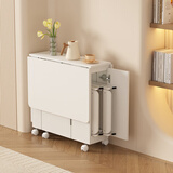 SOFS折叠餐桌椅组合小户型客厅家用简易可移动伸缩吃饭桌子靠墙折叠桌 【收纳款】1.2米 1桌4椅