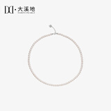大溪地 小米珠珍珠项链强光淡水珍珠锁骨链叠戴颈饰送女友节日礼物 S925银扣（珍珠4-5mm）