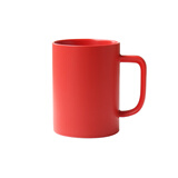 无泥（WUNI） ins北欧莫兰迪马克杯子带盖勺简约哑光撞色陶瓷创意奶茶家用水杯 大红-宝马杯 单杯