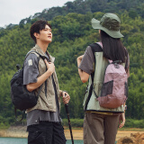 FOUVOR户外双肩包登山包新款男女旅行背包爬山徒步旅游运动休闲学生书包 藕粉色（迷你款）