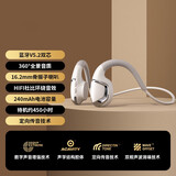 Gebaolong 【2025年最新款】骨传导蓝牙耳机无线运动跑步挂耳式健身骑行无线不入耳防水防汗商务通话 灰色【蓝牙V5.3+360度全景音质】