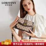 LORFFINY轻奢新品包包女包新款小方包单肩包斜挎包女包送女友老婆生日礼物 咖啡色 品牌专柜礼盒装 小包