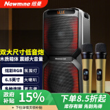 纽曼（Newmine）A2蓝牙音箱大功率音响户外广场舞音响家用商超双6.5英寸喇叭低音炮音响 乐器音响 双话筒麦克风